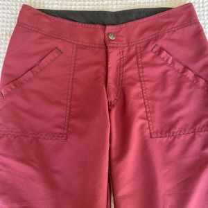 Prana Burgundy Maroon Crop Pants